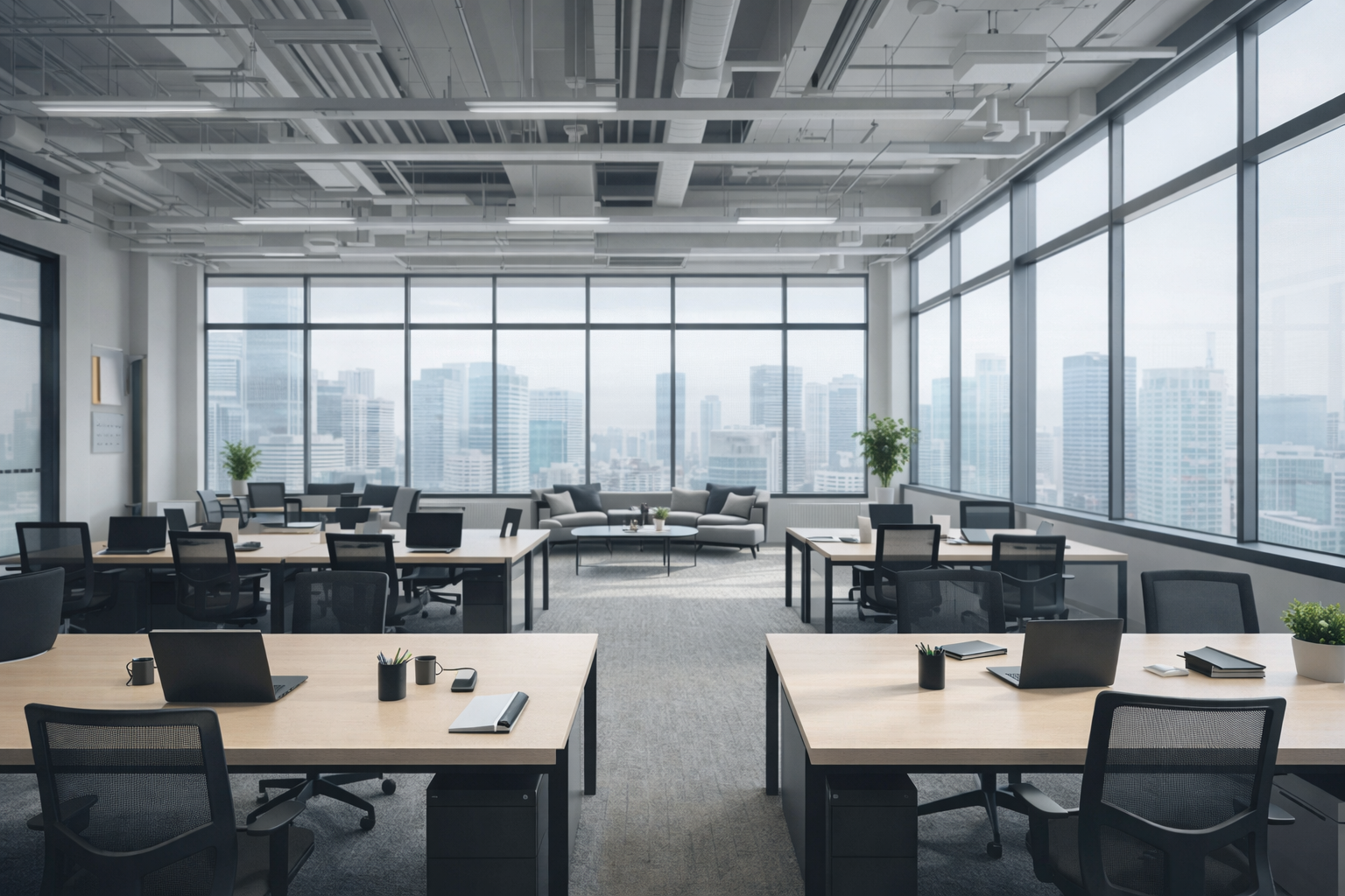 Professional serviced office interior